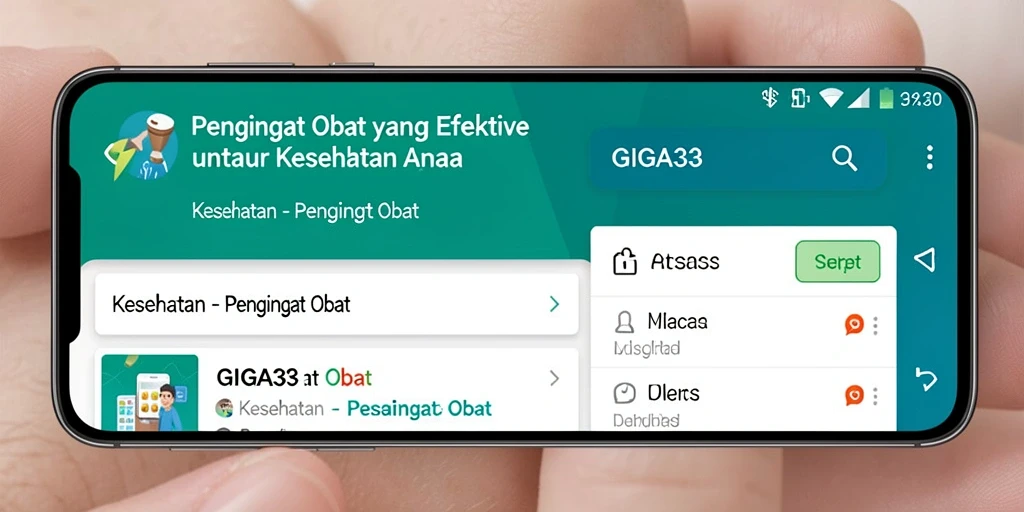 Tampilan antarmuka GIGA33 yang user-friendly dan fungsional.