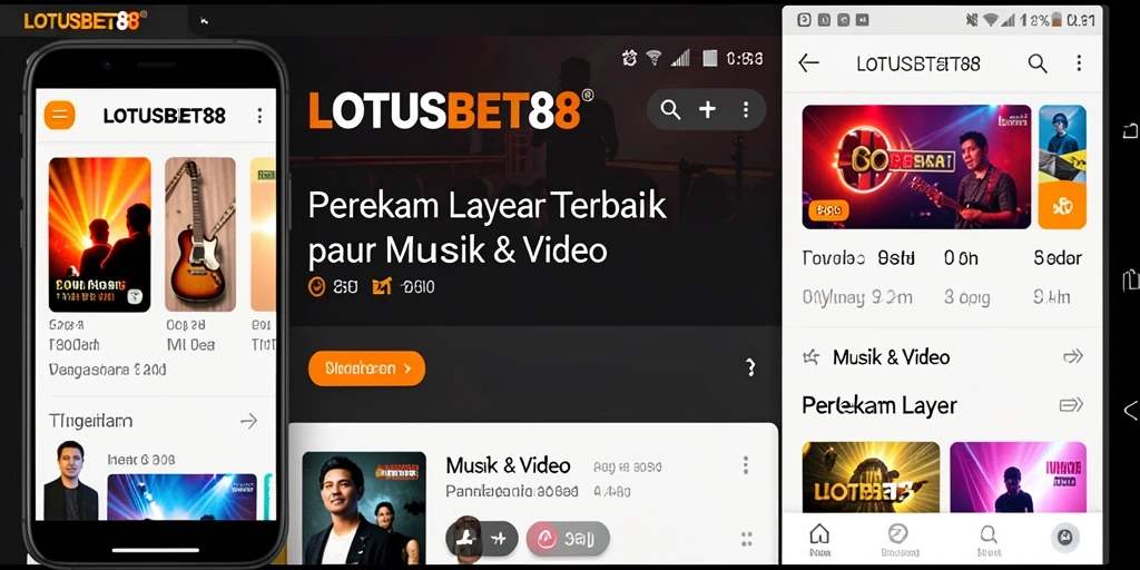 Antarmuka LOTUSBET88 yang user-friendly saat merekam layar.