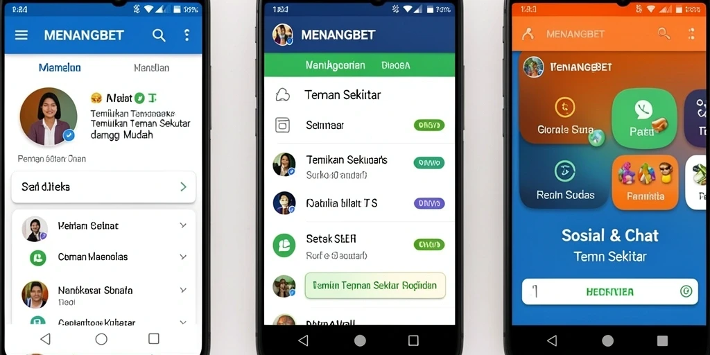 Tampilan antarmuka user-friendly dari MENANGBET untuk Teman Sekitar.