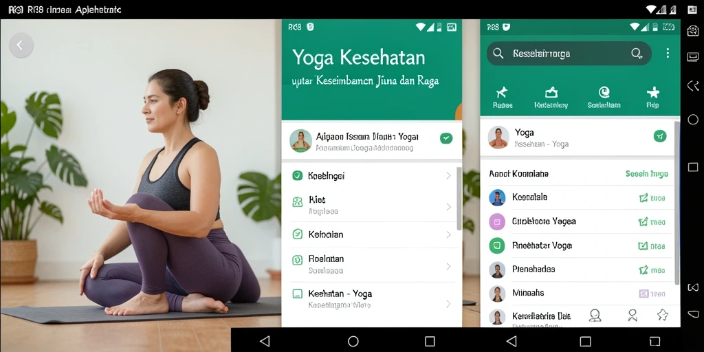 Antarmuka RK88 yang menarik dan intuitif untuk latihan Yoga.