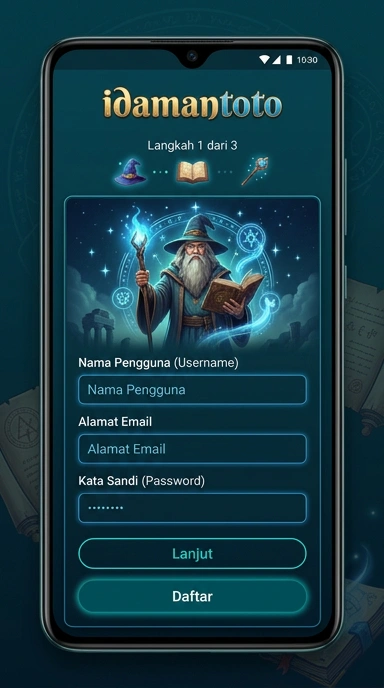 Panduan Membuat Akun Baru idamantoto di Android