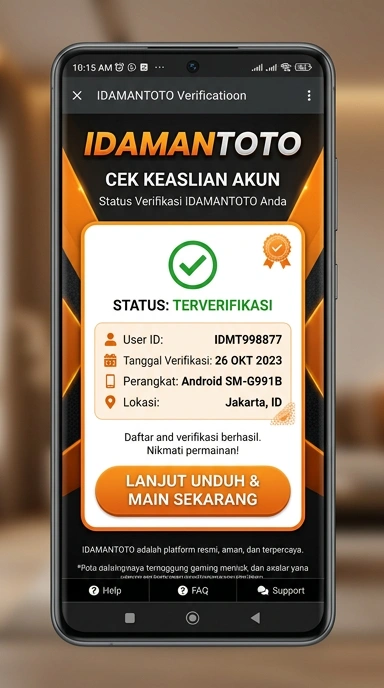 Halaman Resmi idamantoto untuk Pengguna Android